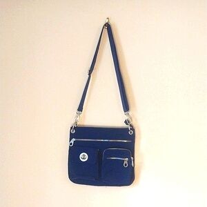 Navy blue Baggallini purse shoulder or crossbody
